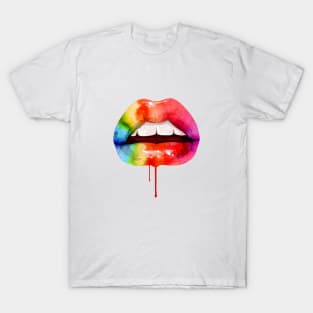 Rainbow lips T-Shirt